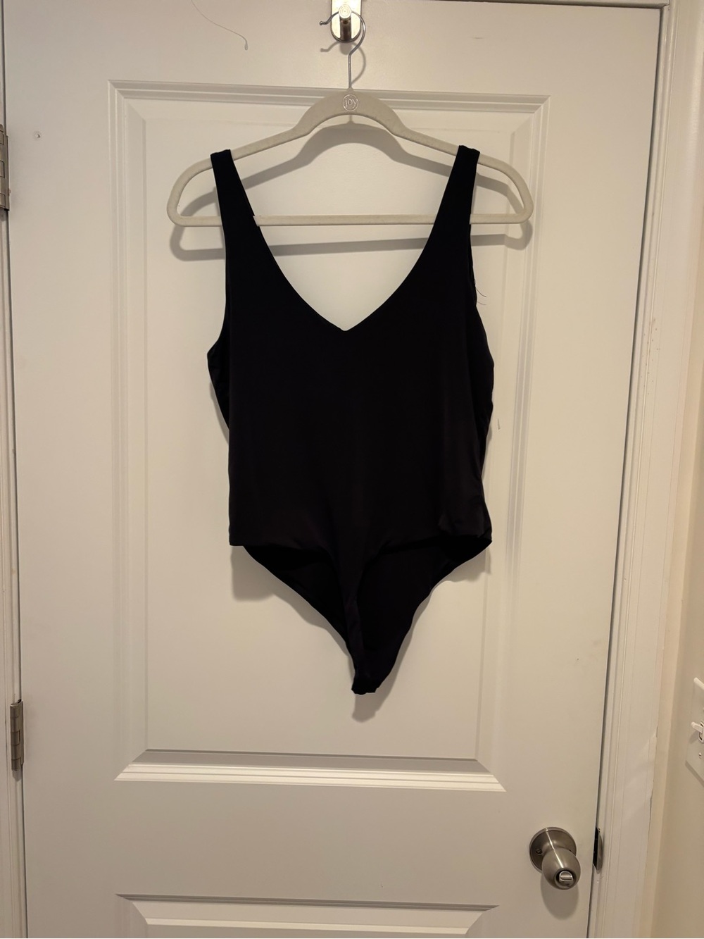 Wilfred Black V-Neck One-Piece Bodysuit
